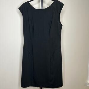 New York & Co Collection Black Dress-size 16-sleeveless, shift zippered, stretch